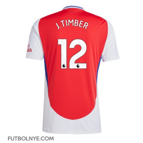 Camiseta Arsenal Jurrien Timber #12 Primera Equipación 2024-25 manga corta